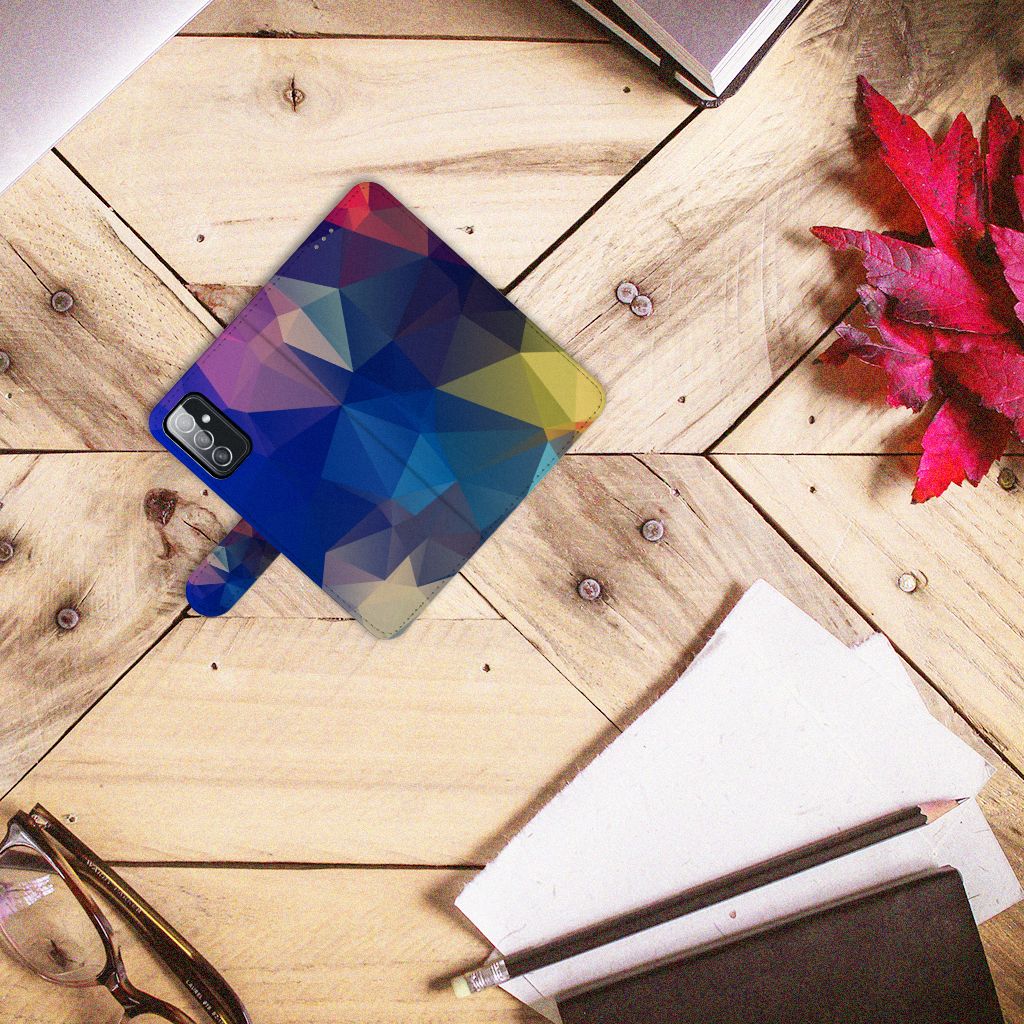 Samsung Galaxy M52 Book Case Polygon Dark