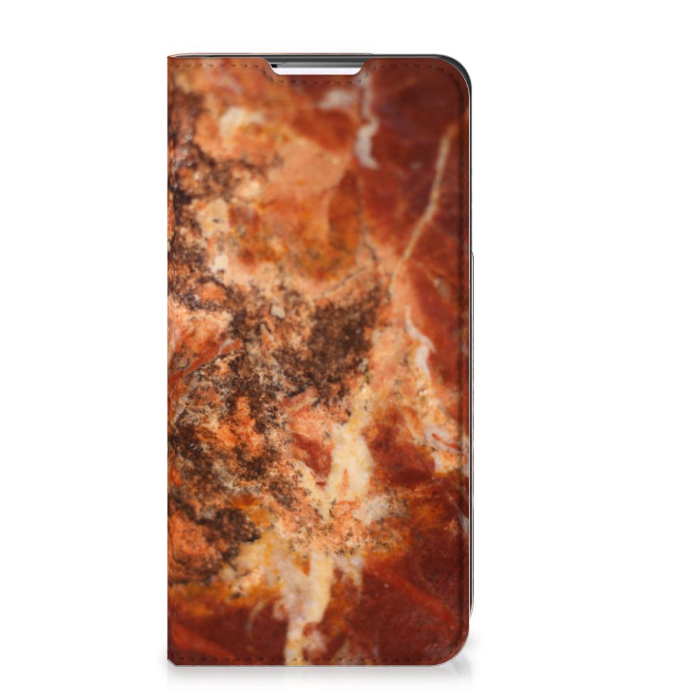 Samsung Galaxy S22 Plus Standcase Marmer Bruin - B2C Telecom