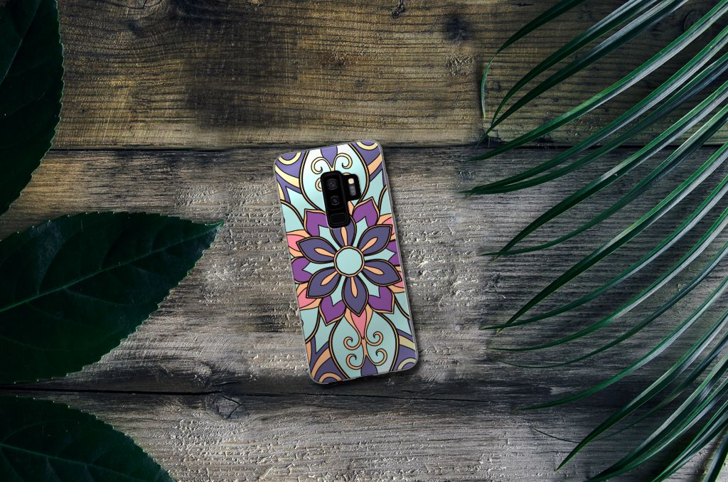 Samsung Galaxy S9 Plus TPU Case Purple Flower