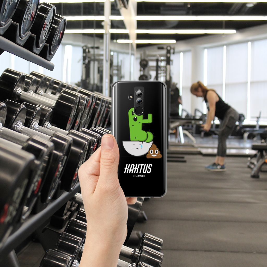 Huawei Mate 20 Lite Telefoonhoesje met Naam Cactus Poo
