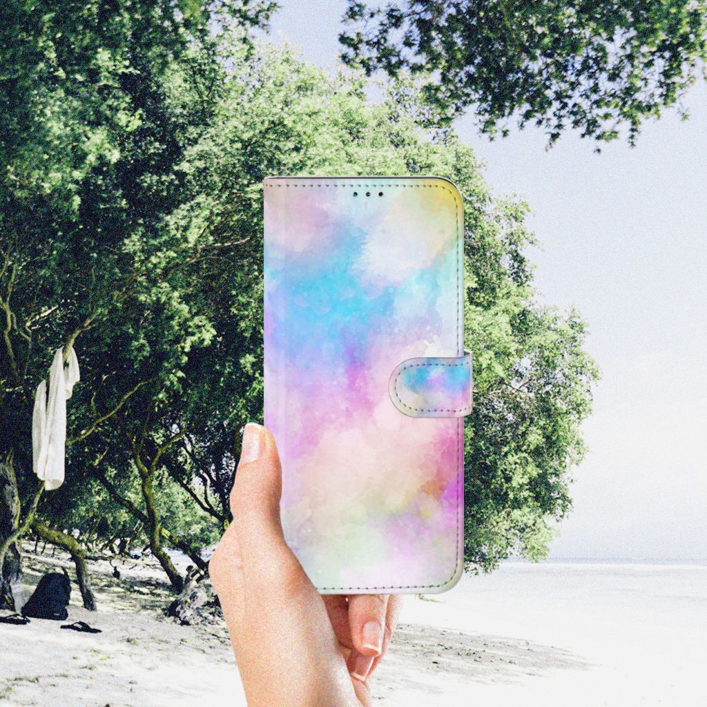 Hoesje Nokia G50 Watercolor Light in pastel kleuren, perfect voor een unieke en rustige uitstraling.