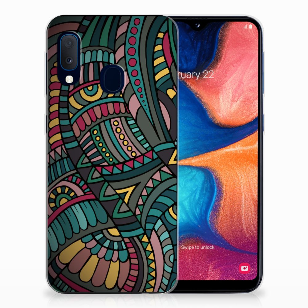 Samsung Galaxy A20e TPU bumper Aztec