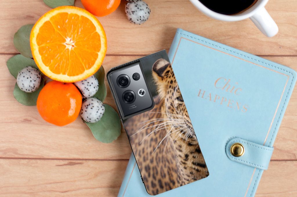 OPPO Reno8 Pro Hoesje maken Luipaard - B2C Telecom