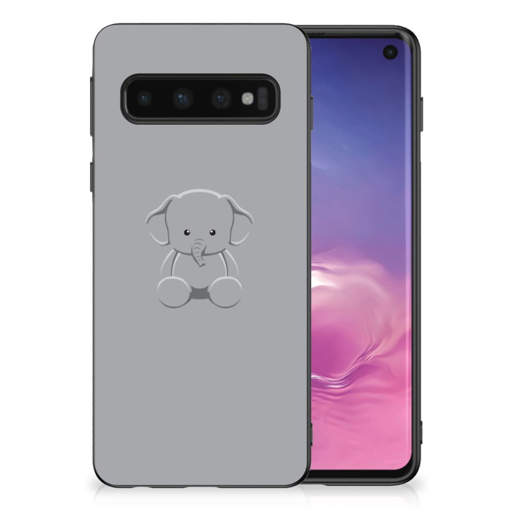 Samsung Galaxy S10 Bumper Hoesje Grijs Baby Olifant B2C Telecom