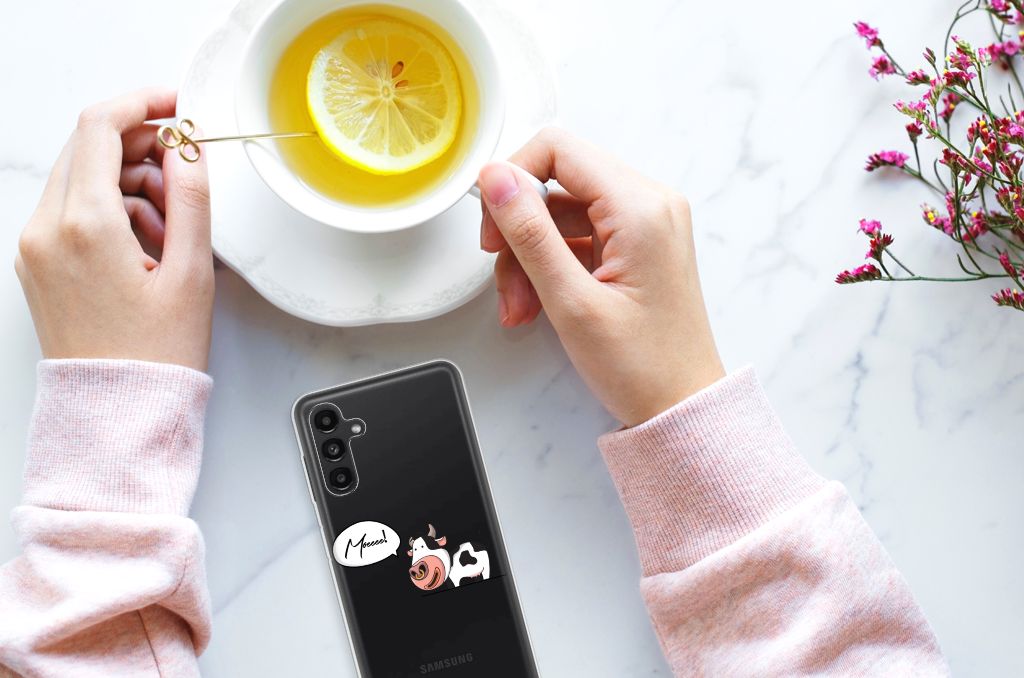 Samsung Galaxy A13 | A04s Telefoonhoesje met Naam Cow B2C Telecom