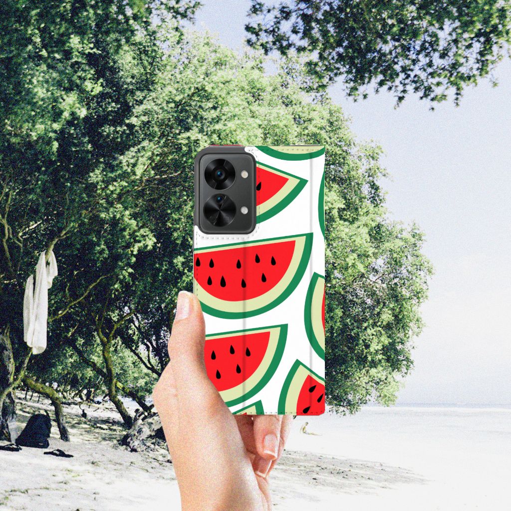 OnePlus Nord 2T Flip Style Cover Watermelons - B2C Telecom