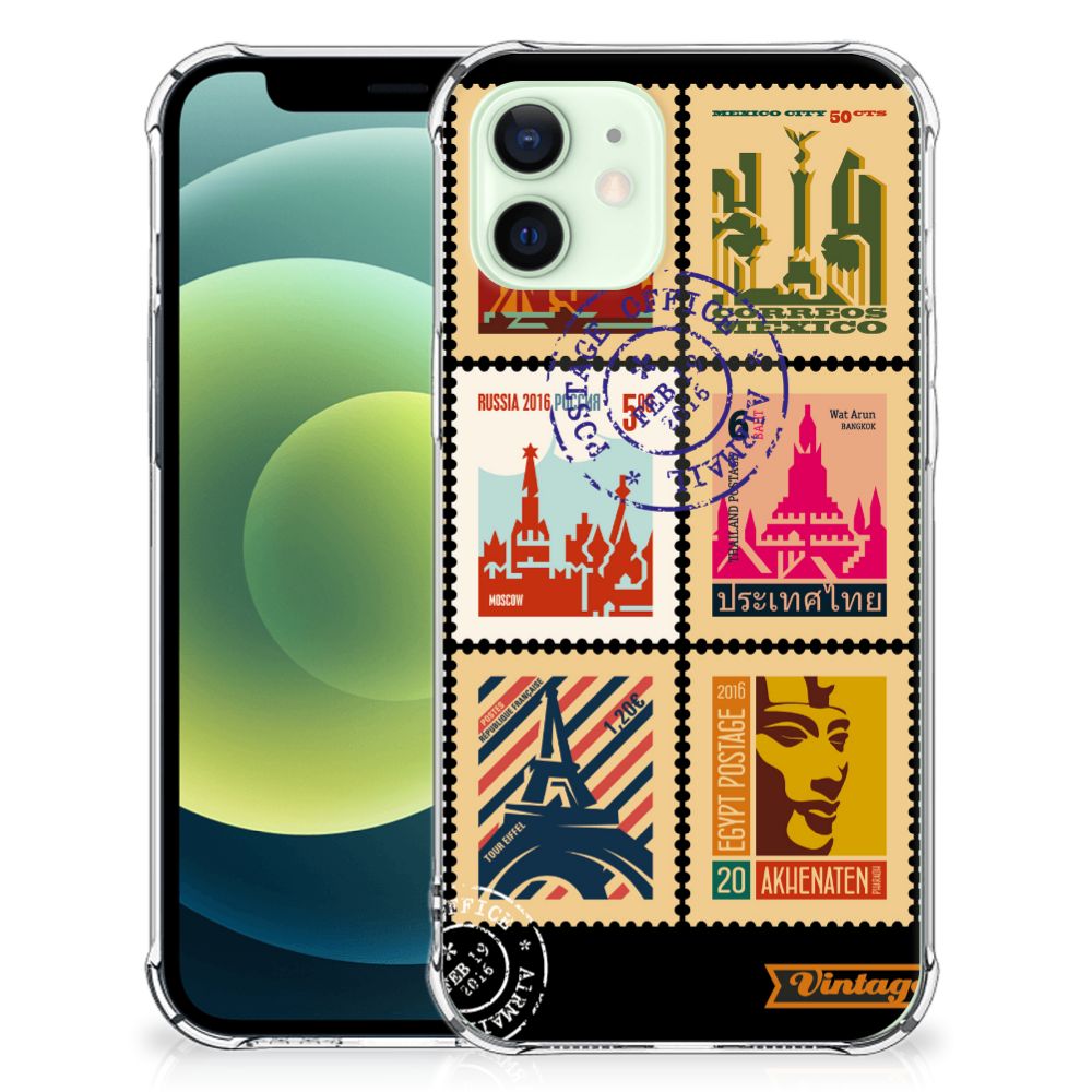 iPhone 12 Mini Telefoonhoesje met valbescherming Postzegels B2C Telecom