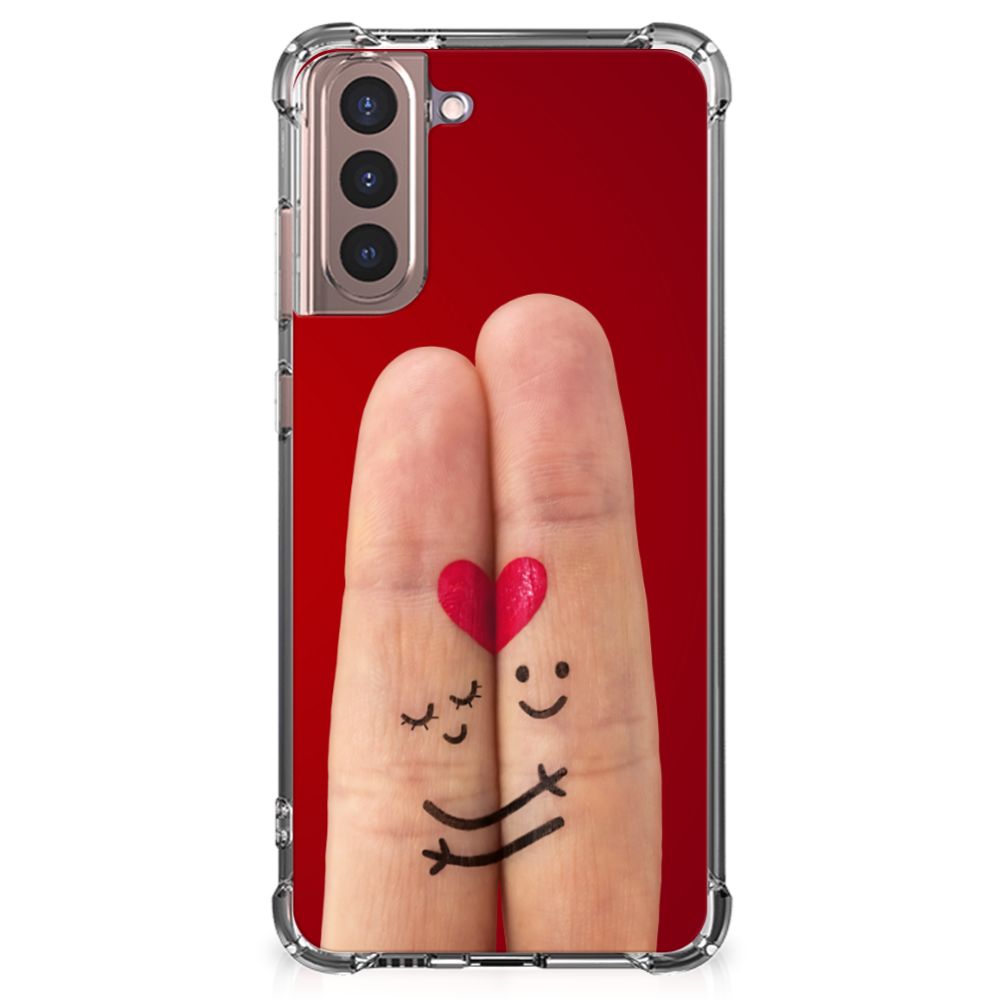 Samsung Galaxy S21 Plus Anti Shock Bumper Case Liefde - Origineel Romantisch Cadeau B2C Telecom