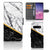 Samsung Galaxy S10 Bookcase Marmer Wit Zwart - Origineel Cadeau Man