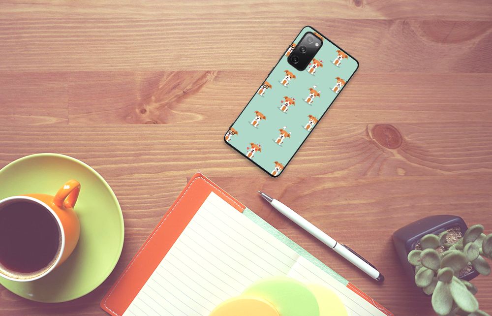 Samsung Galaxy S20 FE Dierenprint Telefoonhoesje Pups B2C Telecom