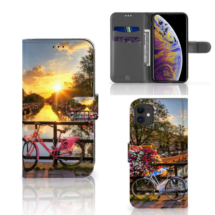 Apple iPhone 11 Flip Cover Amsterdamse Grachten