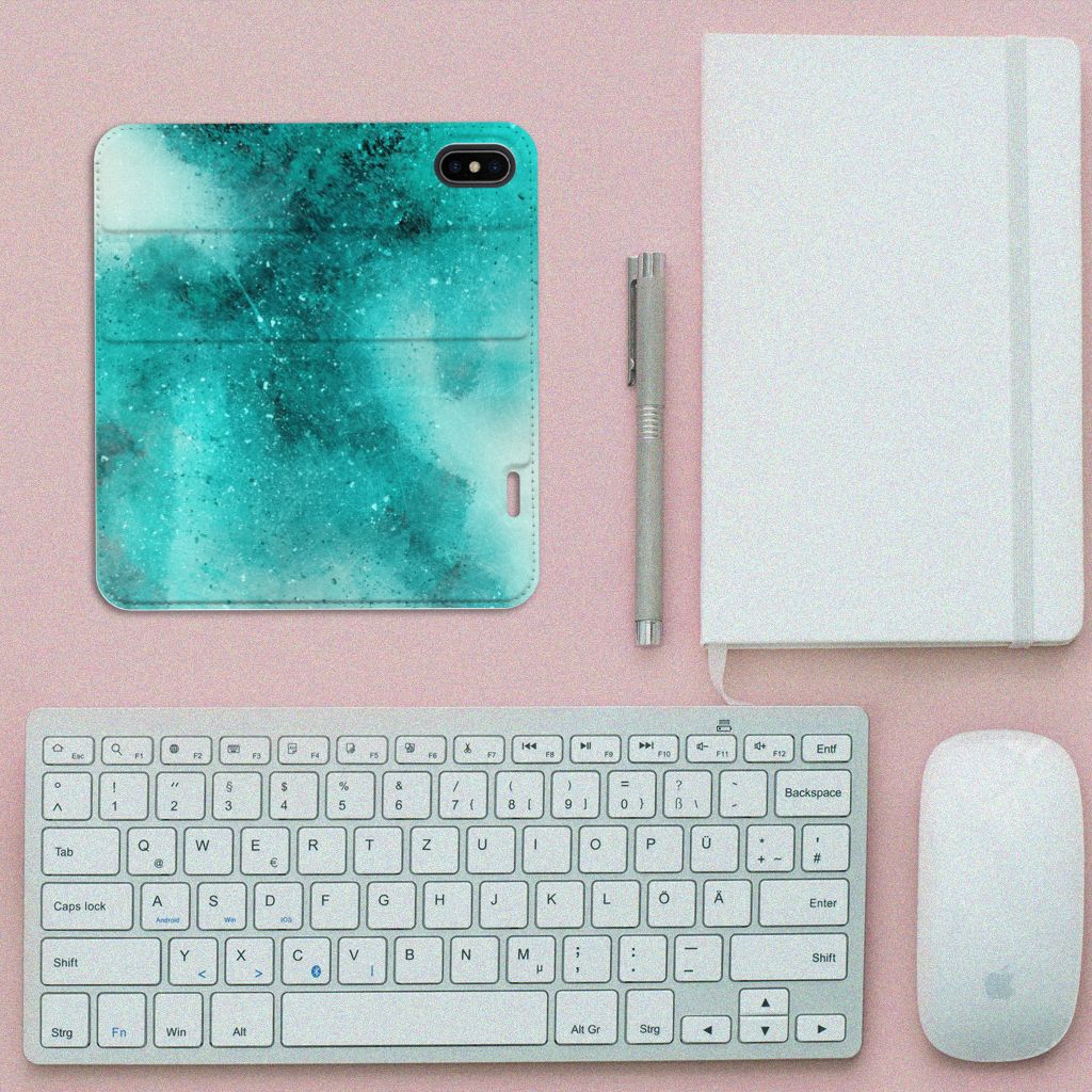 Bookcase Apple iPhone X | Xs Painting Blue