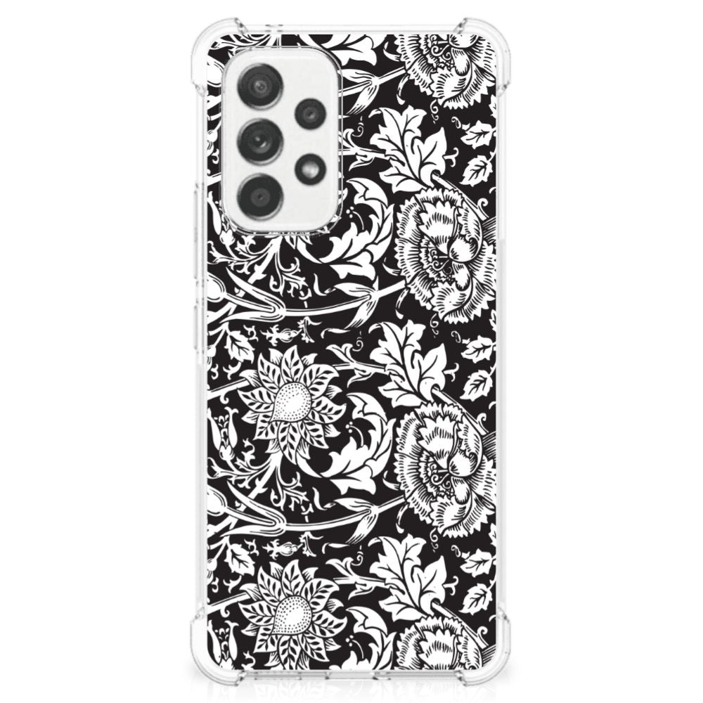 Samsung Galaxy A53 5G Case Black Flowers