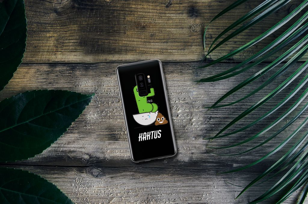 Samsung Galaxy S9 Plus Telefoonhoesje met Naam Cactus Poo