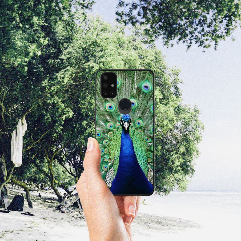 OnePlus Nord N10 5G Dierenprint Telefoonhoesje Pauw B2C Telecom