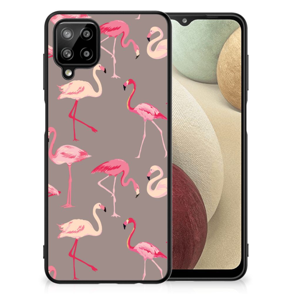 Samsung Galaxy A12 Dierenprint Telefoonhoesje Flamingo B2C Telecom