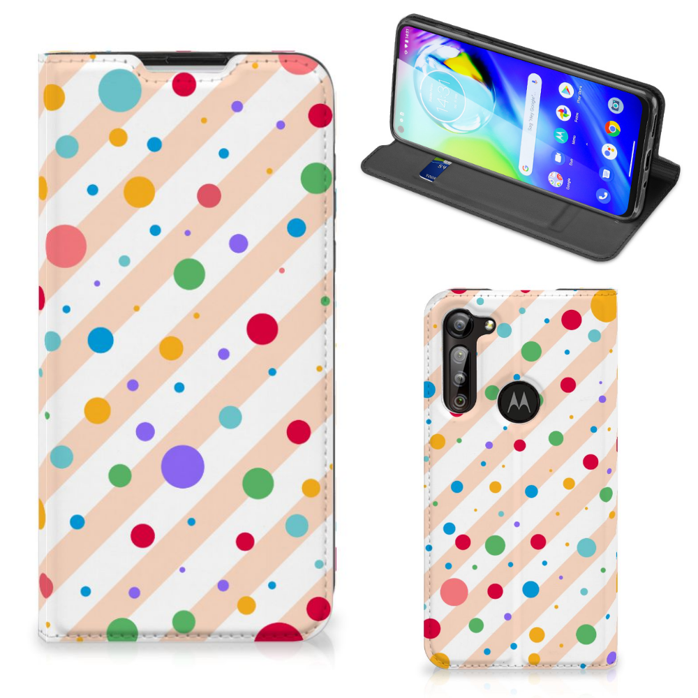 Motorola Moto G8 Power Hoesje met Magneet Dots - B2C Telecom