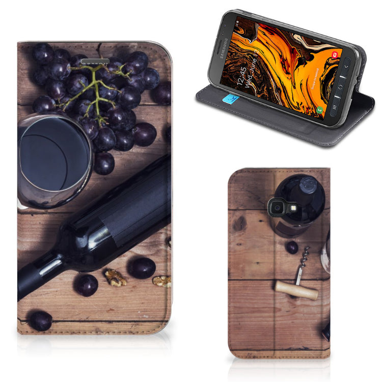 Samsung Galaxy Xcover 4s Flip Style Cover Wijn