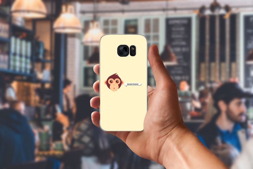 Samsung Galaxy S7 Telefoonhoesje met Naam Monkey