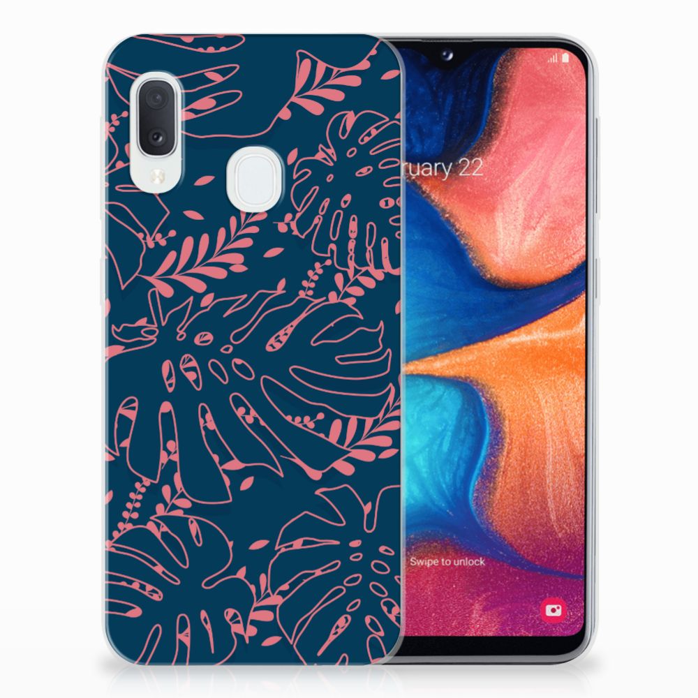 Samsung Galaxy A20e TPU Case Palm Leaves