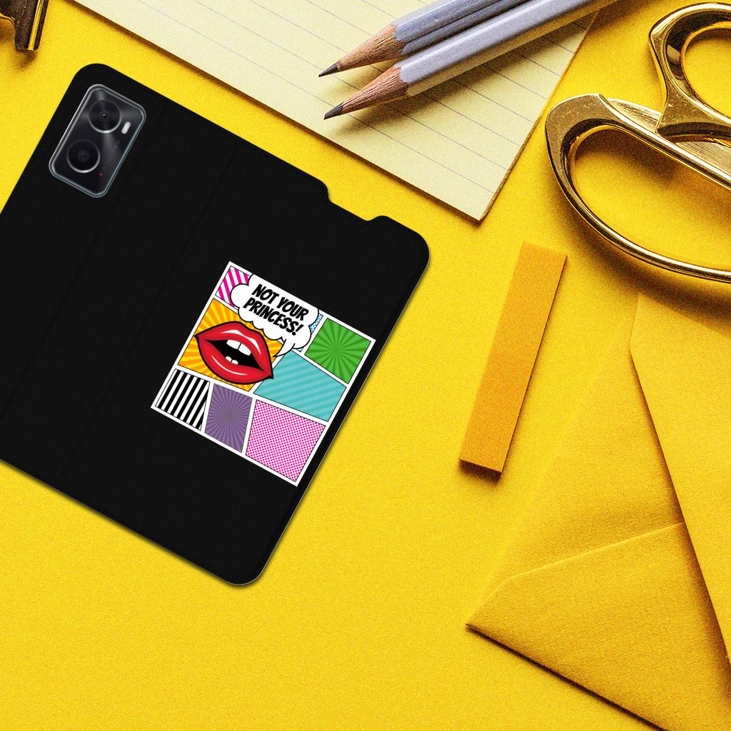 OPPO A96 | A76 Hippe Standcase Popart Princess - B2C Telecom