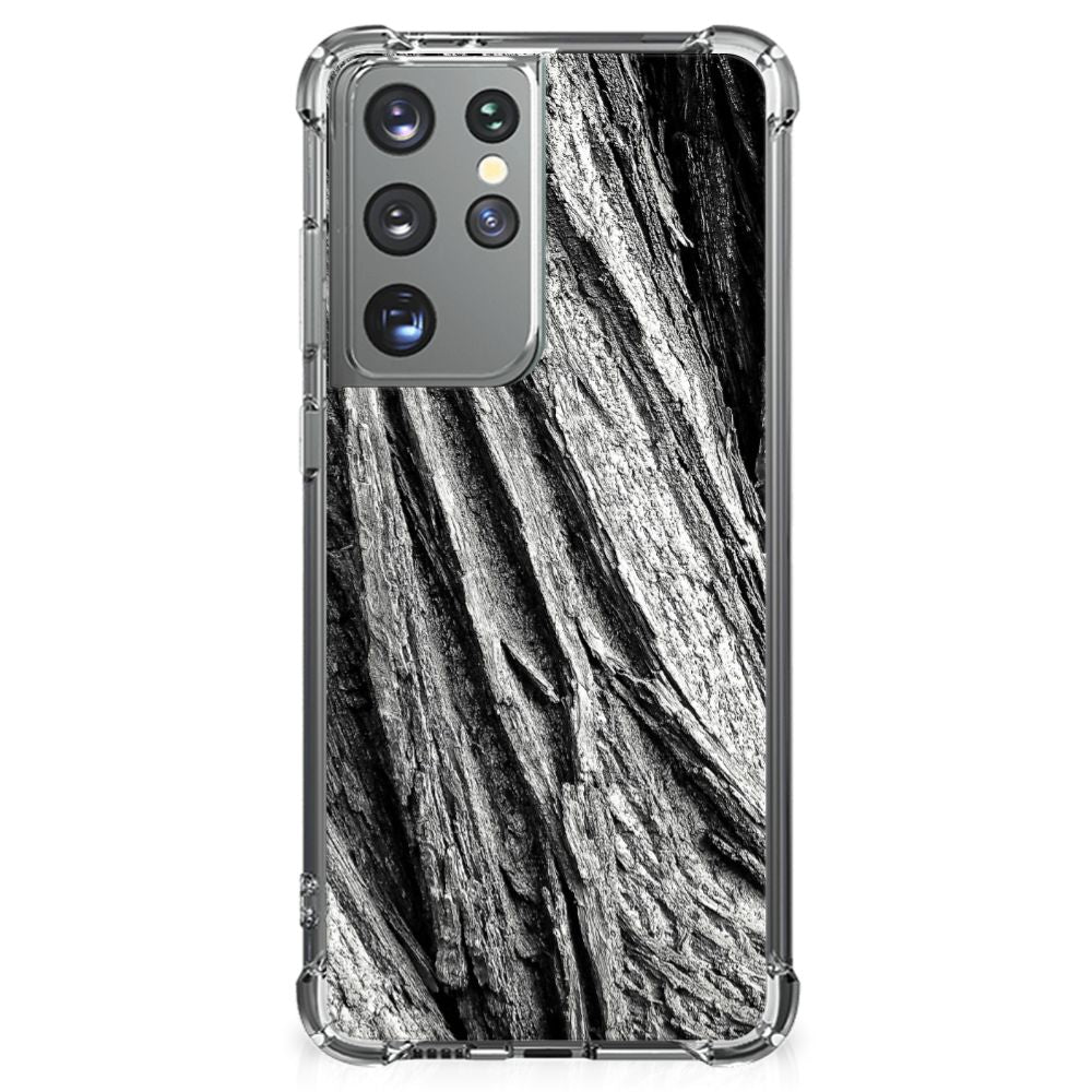 Stevig Telefoonhoesje Samsung Galaxy S21 Ultra Boomschors Grijs B2C Telecom