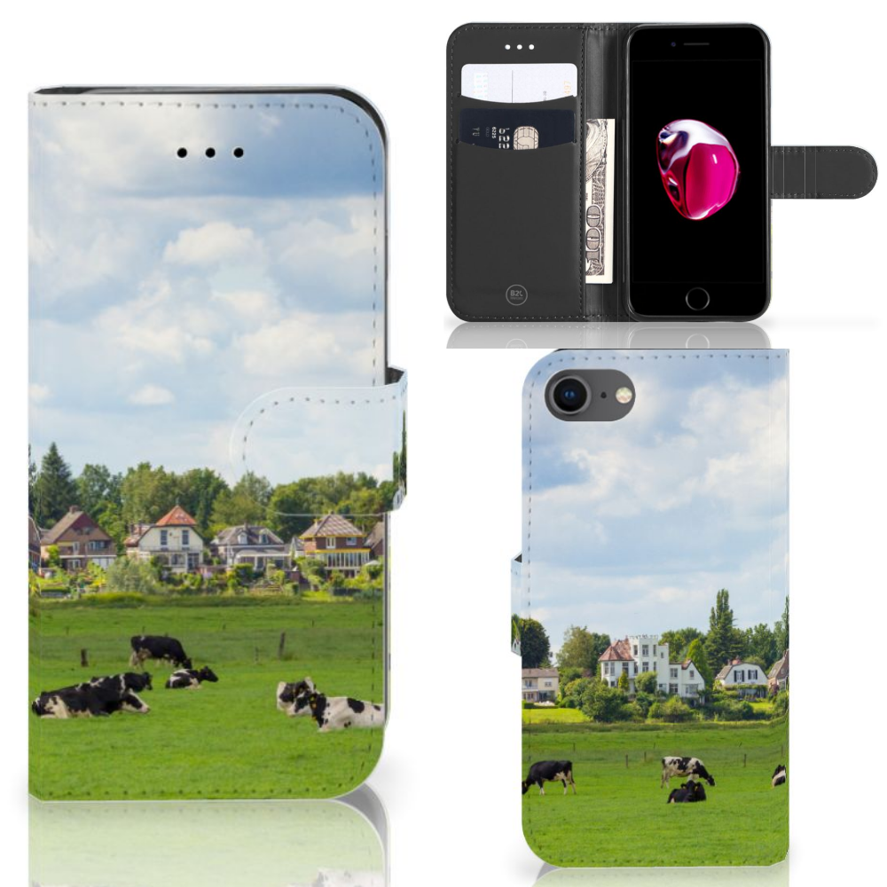 iPhone 7 | 8 | SE (2020) | SE (2022) Telefoonhoesje met Pasjes Koeien