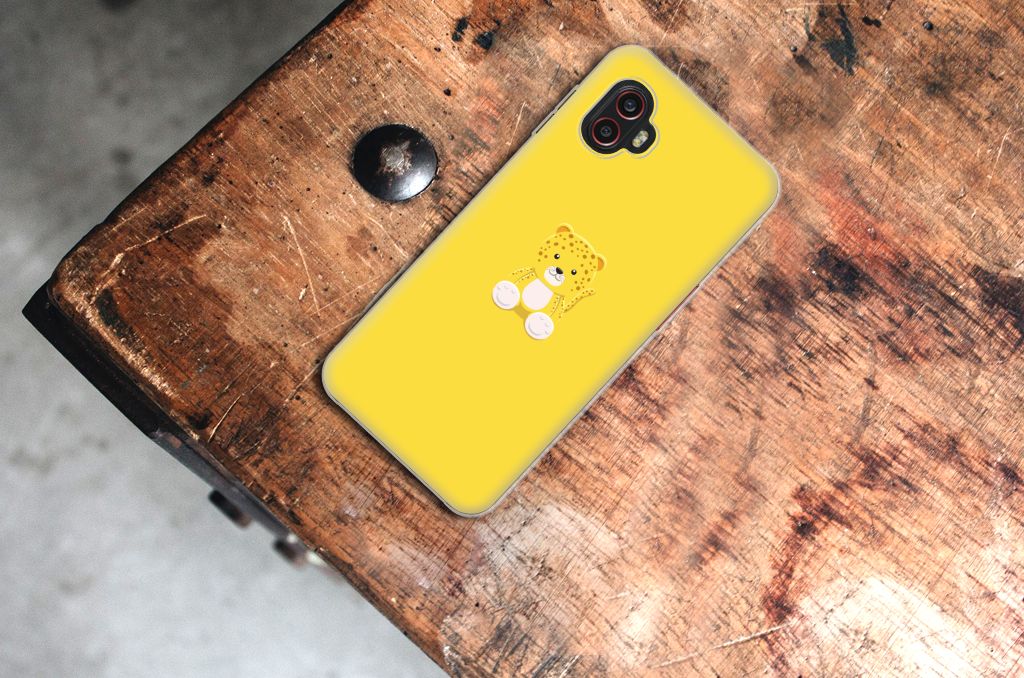Samsung Galaxy Xcover 6 Pro Telefoonhoesje met Naam Baby Leopard B2C Telecom