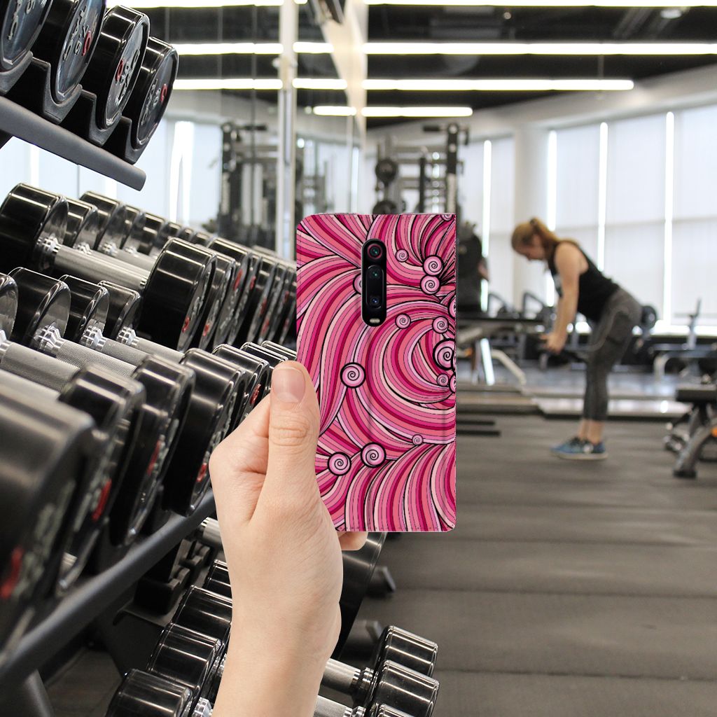 Xiaomi Redmi K20 Pro Bookcase Swirl Pink - B2C Telecom