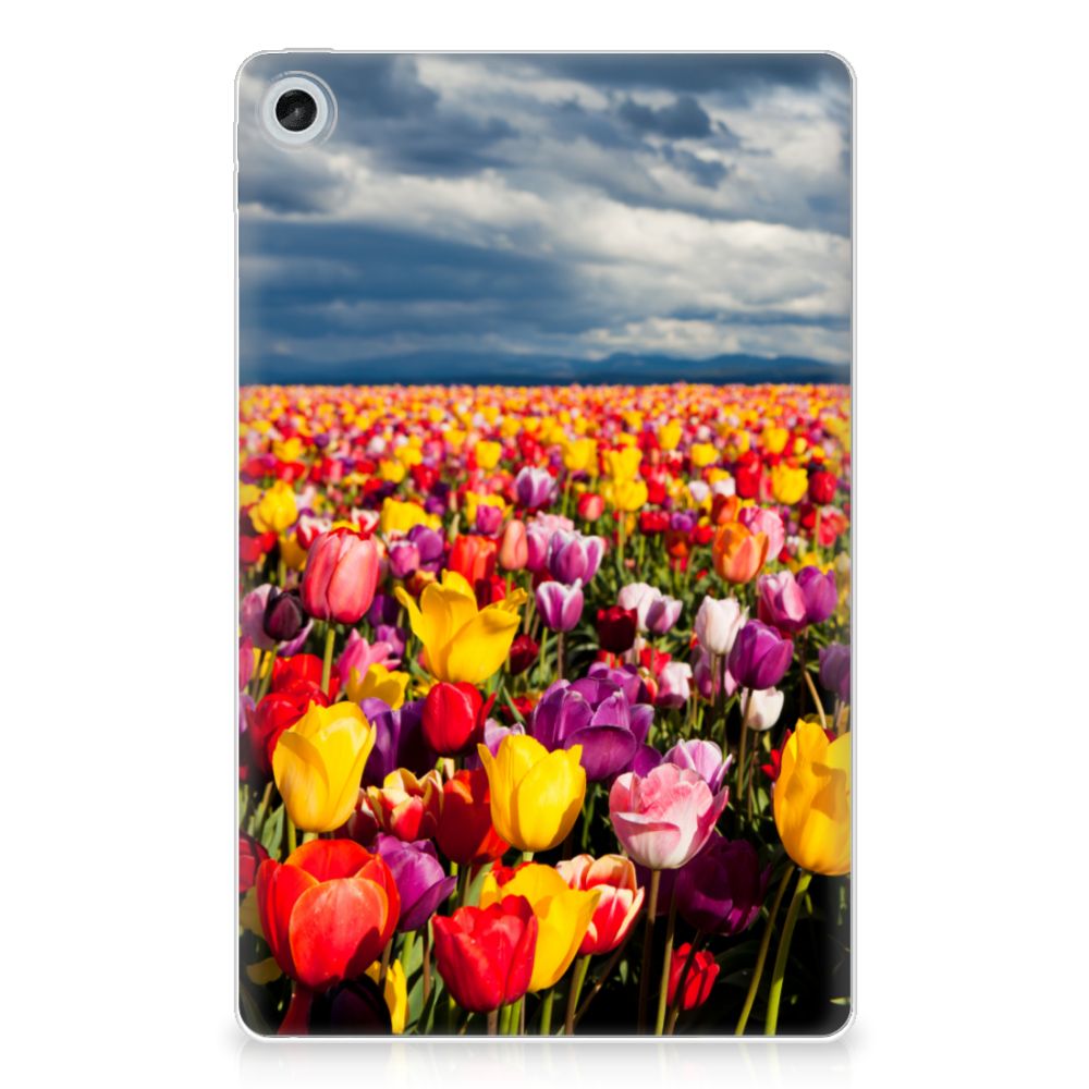 Lenovo Tab M10 Plus (3e generatie) Siliconen Hoesje Tulpen - B2C Telecom