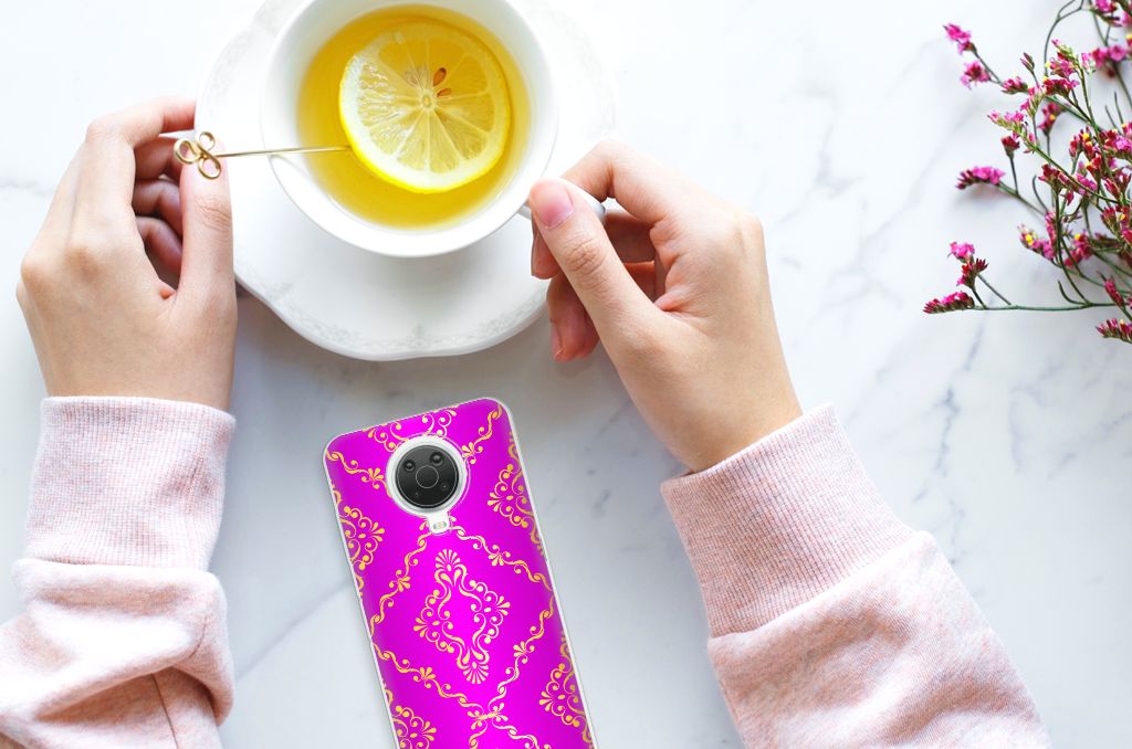 Siliconen Hoesje Nokia G20 | G10 Barok Roze B2C Telecom