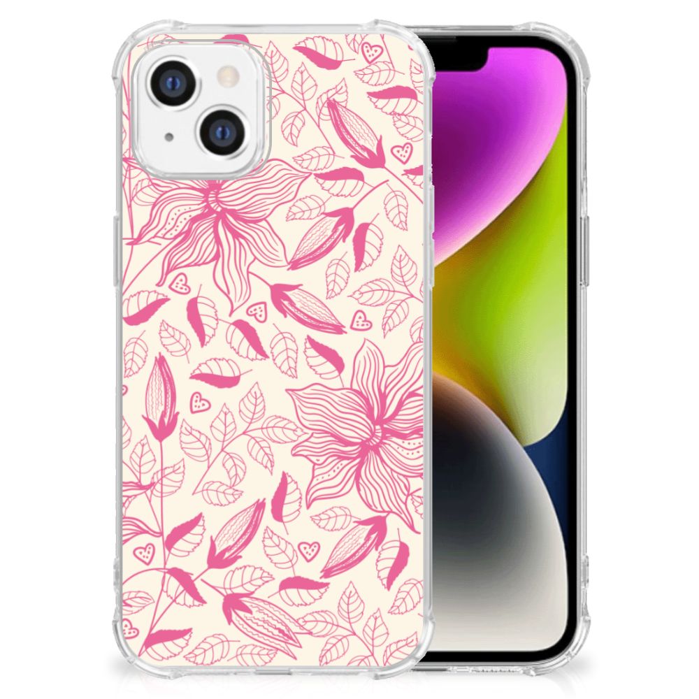 iPhone 14 Case Pink Flowers