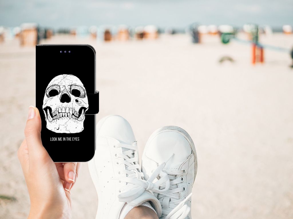 Telefoonhoesje met Naam Samsung Galaxy S10e Skull Eyes