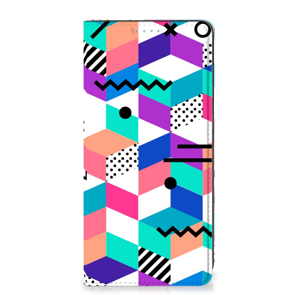 Samsung Galaxy A21s Stand Case Blokken Kleurrijk