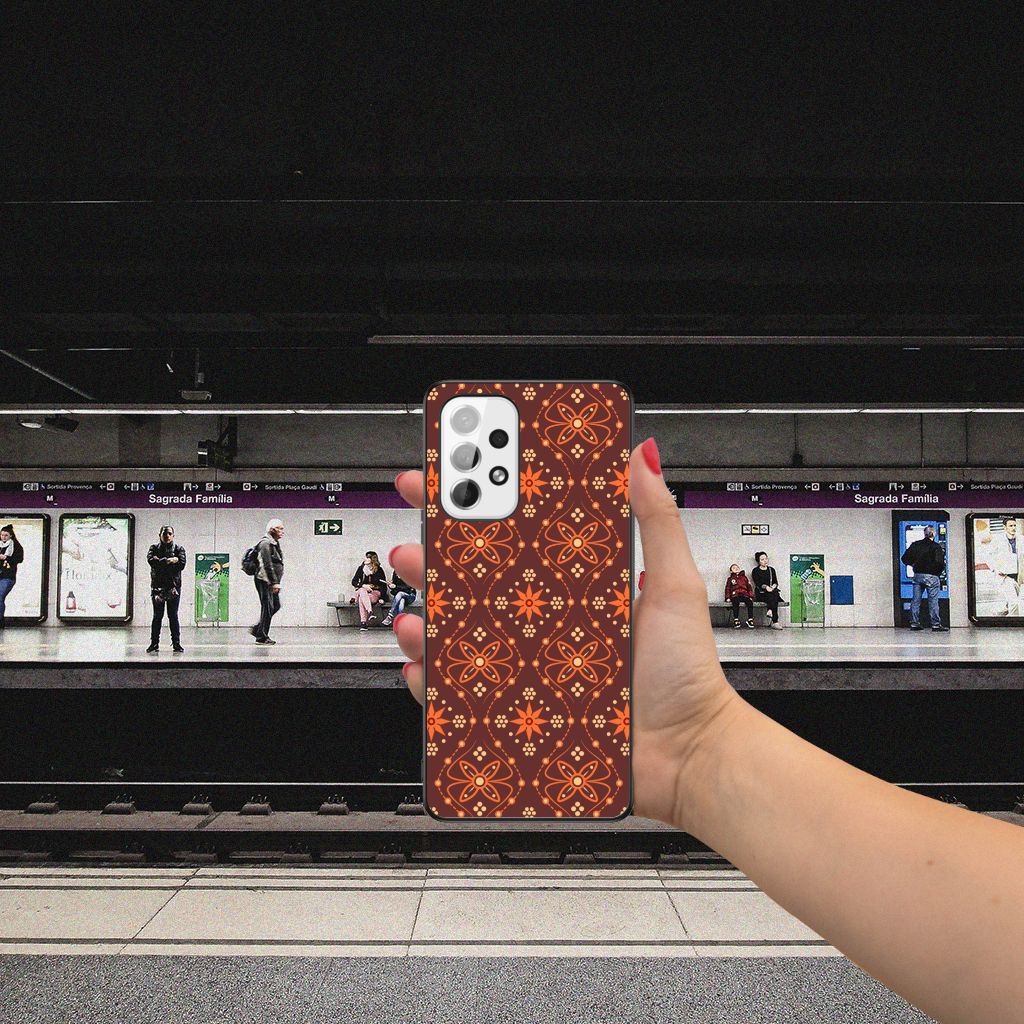 Samsung Galaxy A53 Back Case Batik Brown B2C Telecom