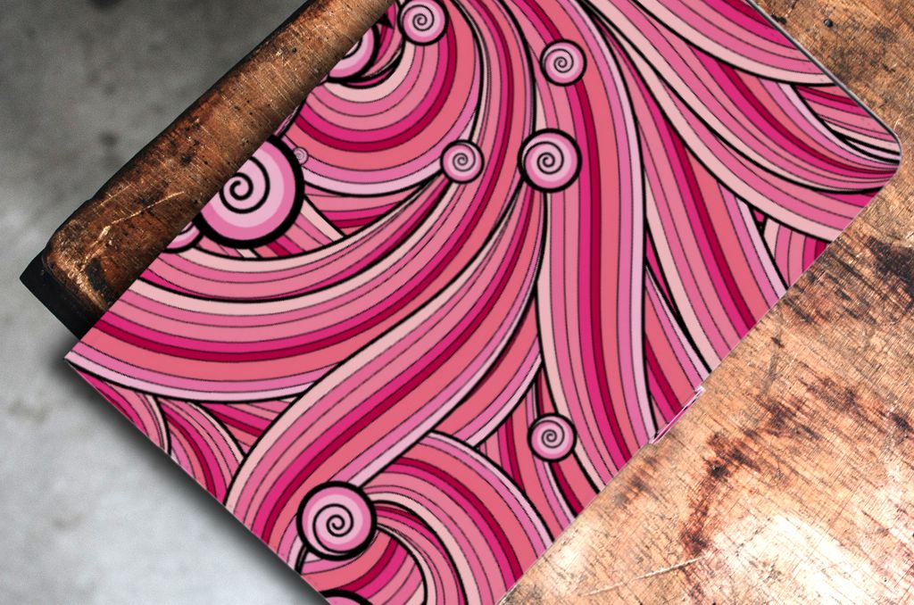 Samsung Galaxy Tab S7 FE | S7+ | S8+ Hoes Swirl Pink