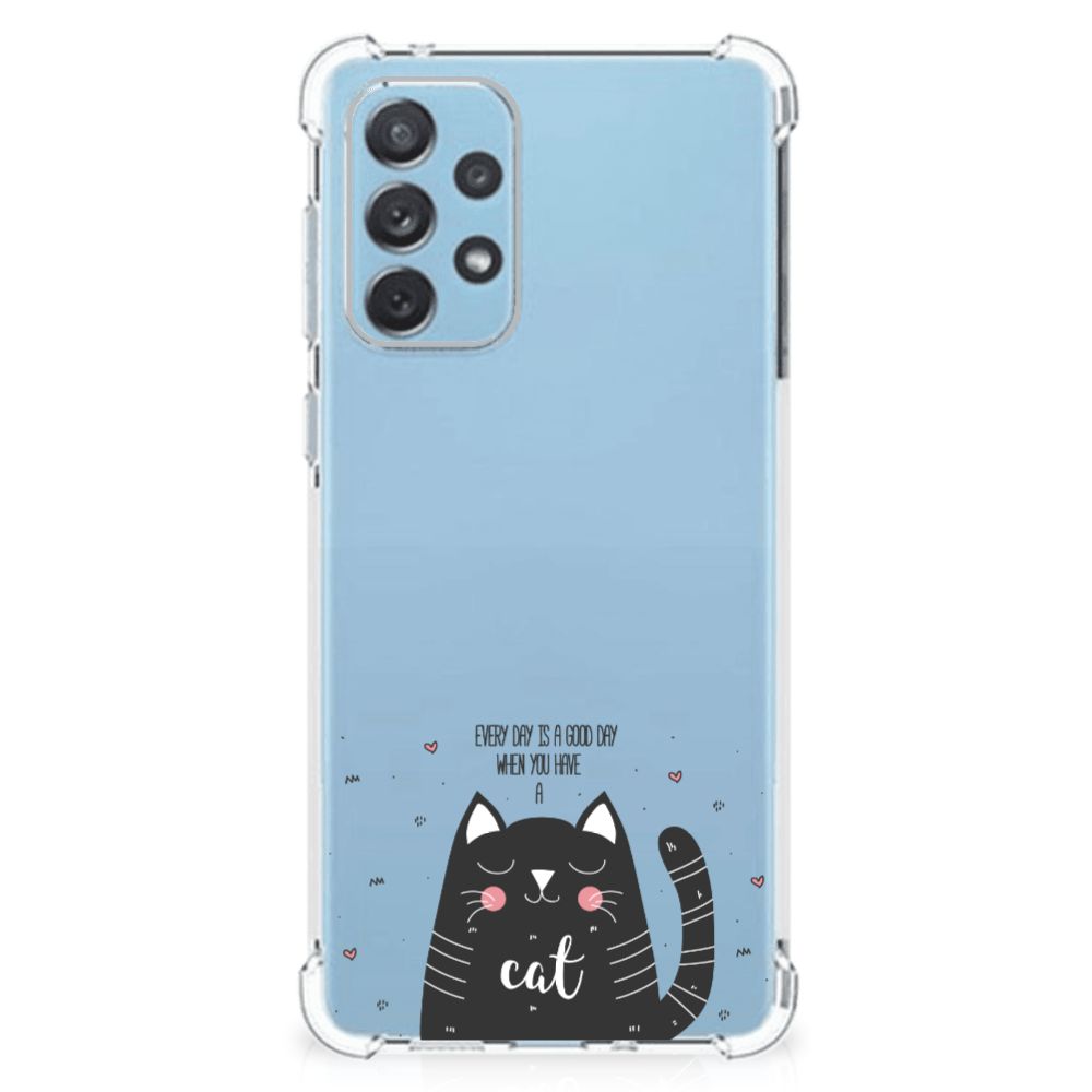 Samsung Galaxy A73 Stevig Bumper Hoesje Cat Good Day B2C Telecom