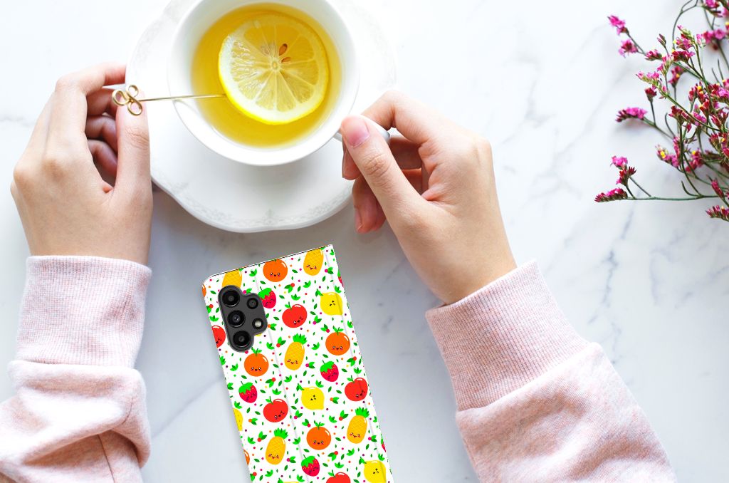 Samsung Galaxy A13 (4G) Flip Style Cover Fruits - B2C Telecom