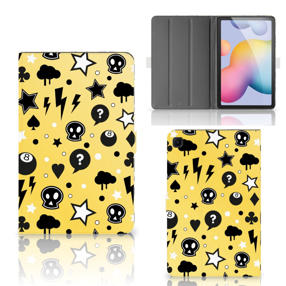 Tablettasje Samsung Galaxy Tab S6 Lite | S6 Lite (2022) Punk Geel