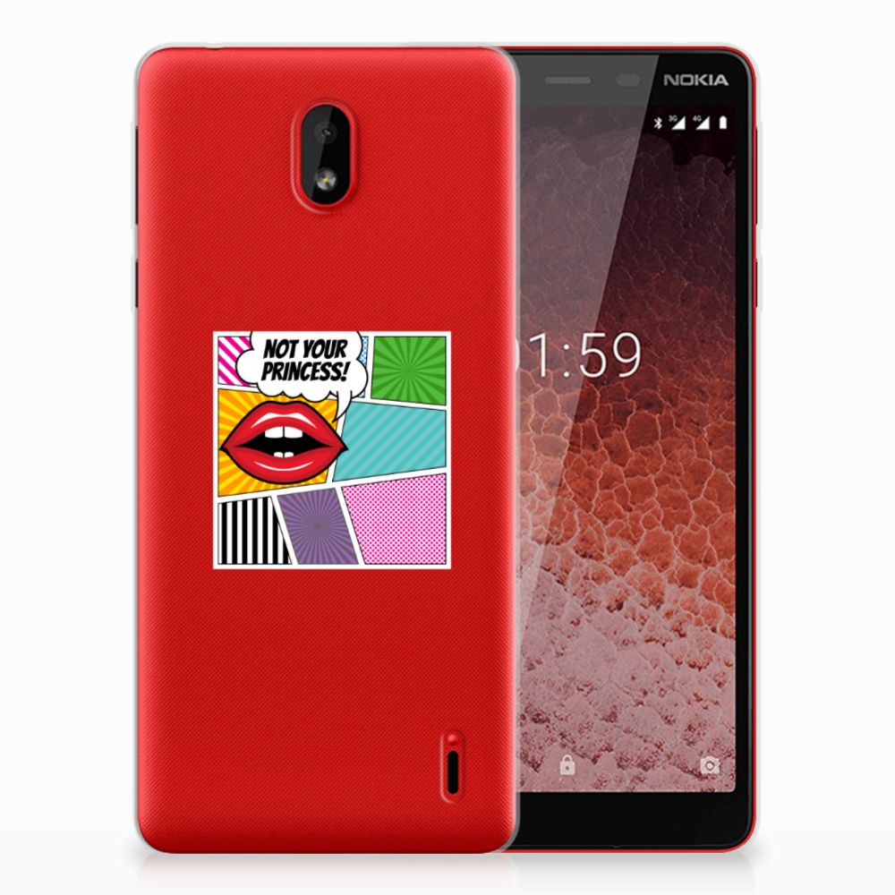 Nokia 1 Plus Silicone Back Cover Popart Princess