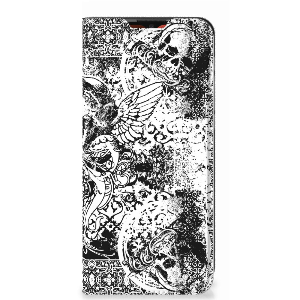 Mobiel BookCase Motorola Moto E7 Power | E7i Power Skulls Angel - B2C Telecom