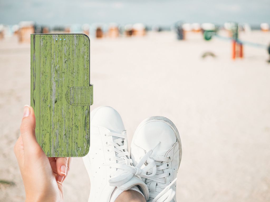 OPPO A74 4G Book Style Case Green Wood