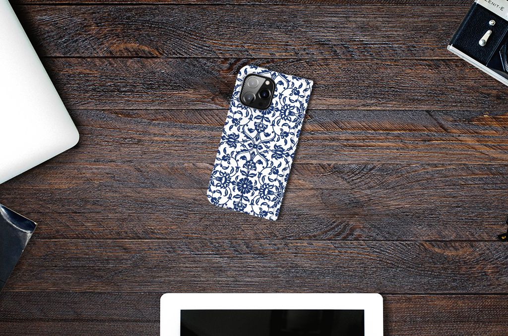 iPhone 14 Pro Max Smart Cover Flower Blue - B2C Telecom