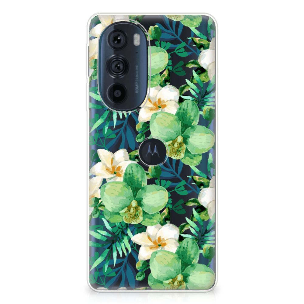 Motorola Edge 30 Pro TPU Case Orchidee Groen B2C Telecom
