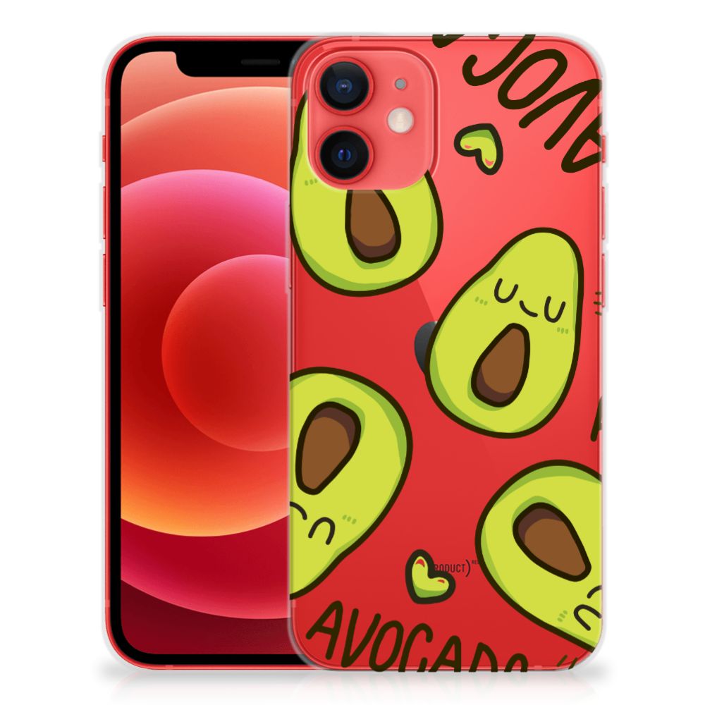 iPhone 12 Mini Telefoonhoesje met Naam Avocado Singing