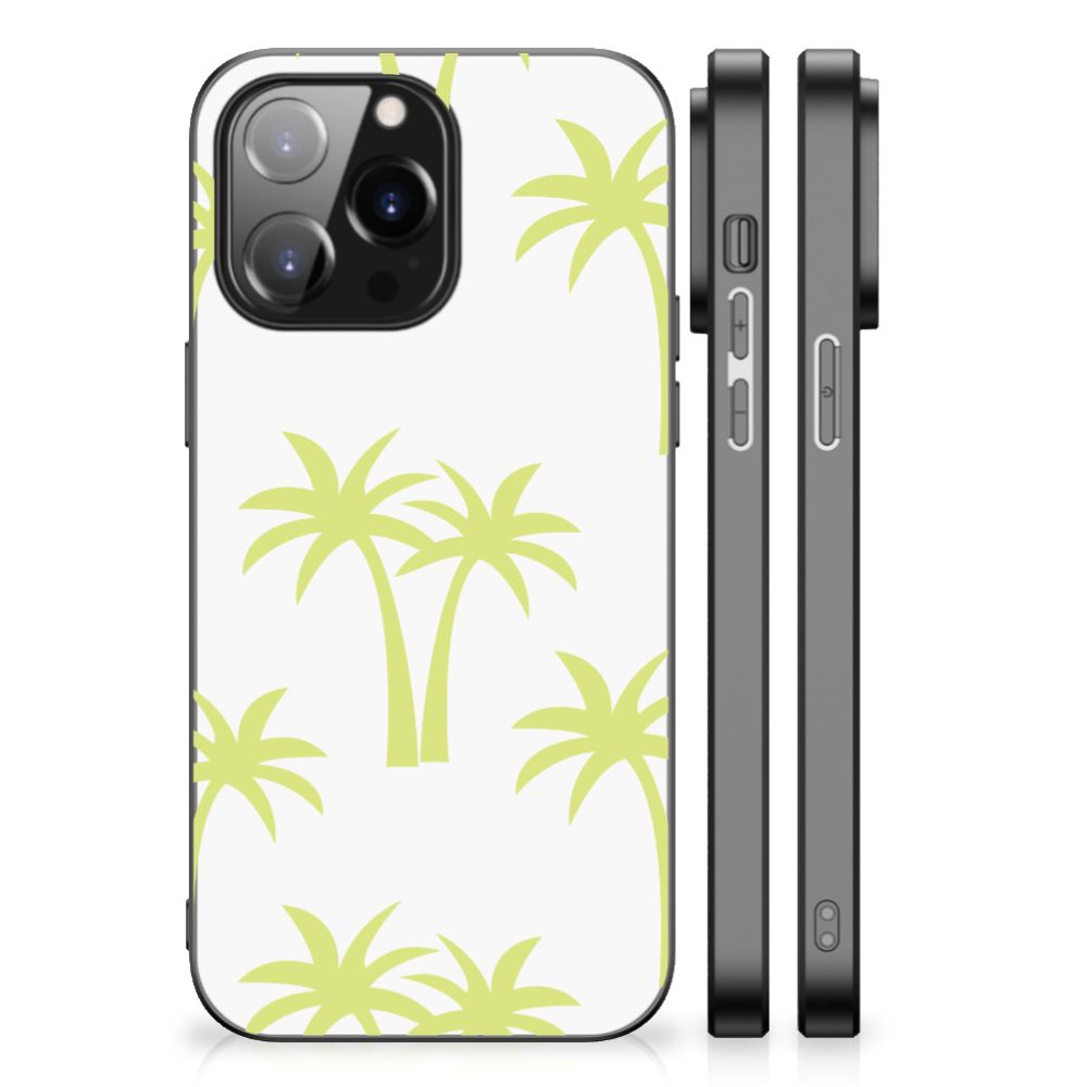 iPhone 14 Pro Max Bloemen Hoesje Palmtrees
