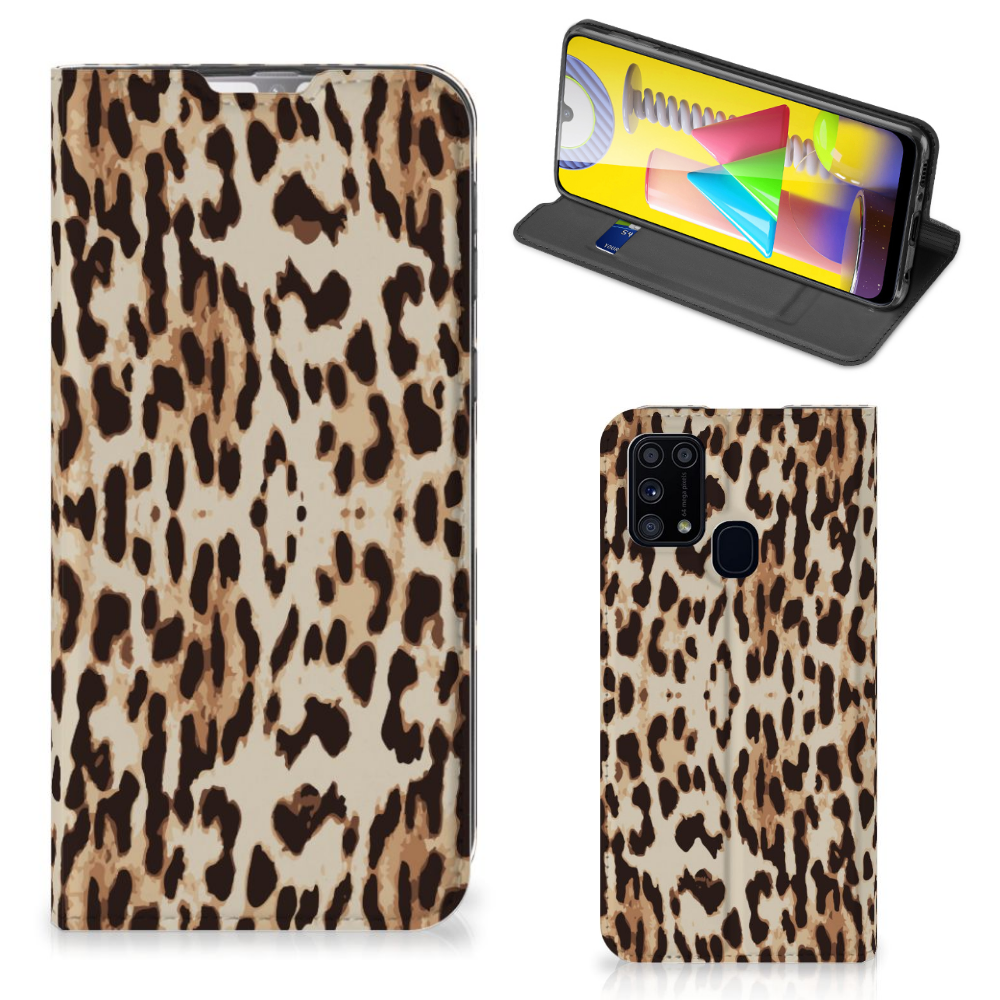 Samsung Galaxy M31 Hoesje maken Leopard - B2C Telecom