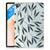 Samsung Galaxy Tab S7FE Siliconen Hoesje Leaves Blue - B2C Telecom
