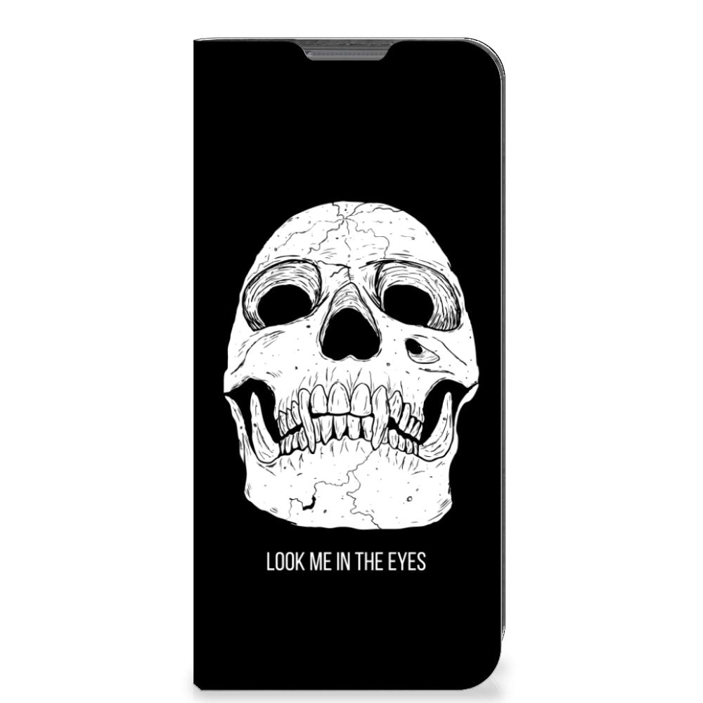 Mobiel BookCase OPPO A77 5G | A57 5G Skull Eyes - B2C Telecom