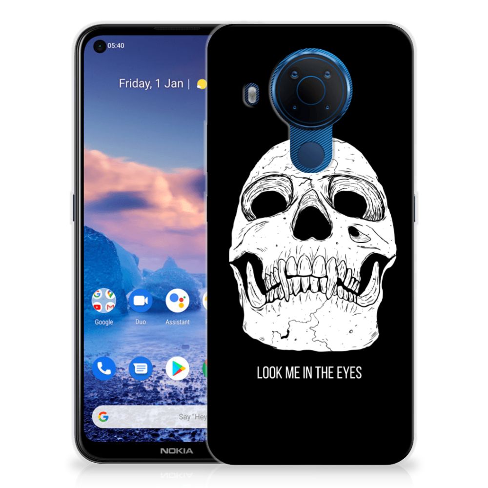 Silicone Back Case Nokia 5.4 Skull Eyes